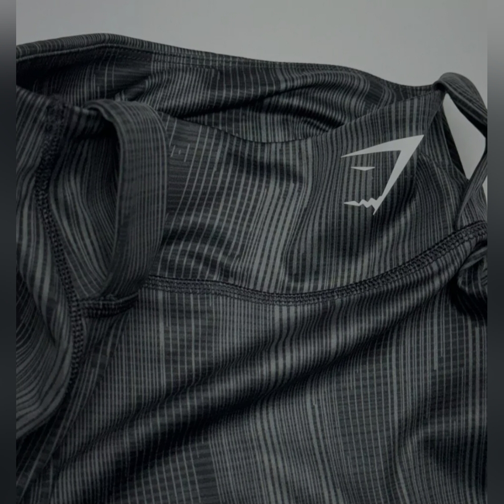 Gymshark Black Patterned Activeware Leggings Size… - image 7